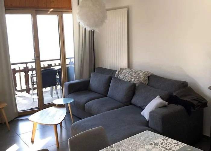 In Swiss Alps Near Cable Car *