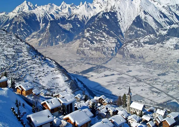 In Swiss Alps Near Cable Car * Veysonnaz